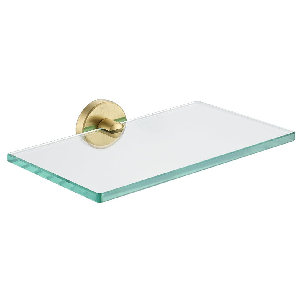 JQK Bathroom Glass Shelf, TGS101L16-BN