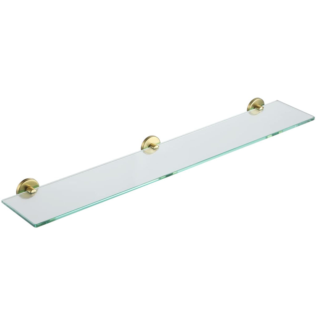 JQK Bathroom Glass Shelf, TGS101L16-BN