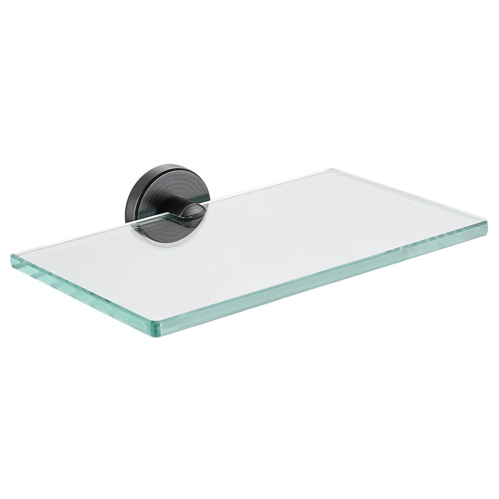 JQK Bathroom Glass Shelf, TGS101L16-BN