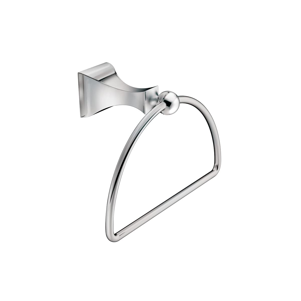 Moen Retreat Collection Brushed Nickel Bathroom Hand Towel Ring with Wall Mount Hardware, DN8386BN