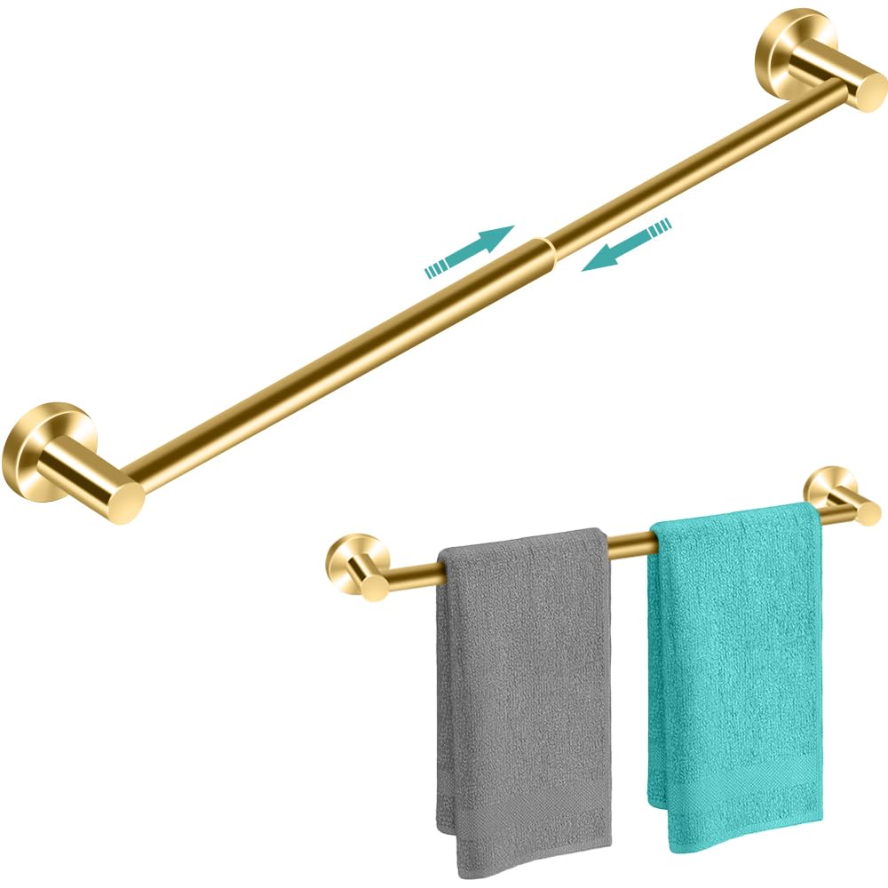 MGahyi Adjustable Stainless Steel Towel Racks for Bathroom 13.18-24In