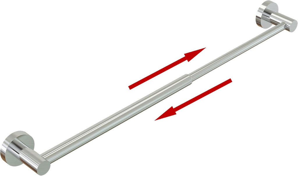 Towel Bar - Adjustable 304 Stainless Steel Towel Holder for Bathroom