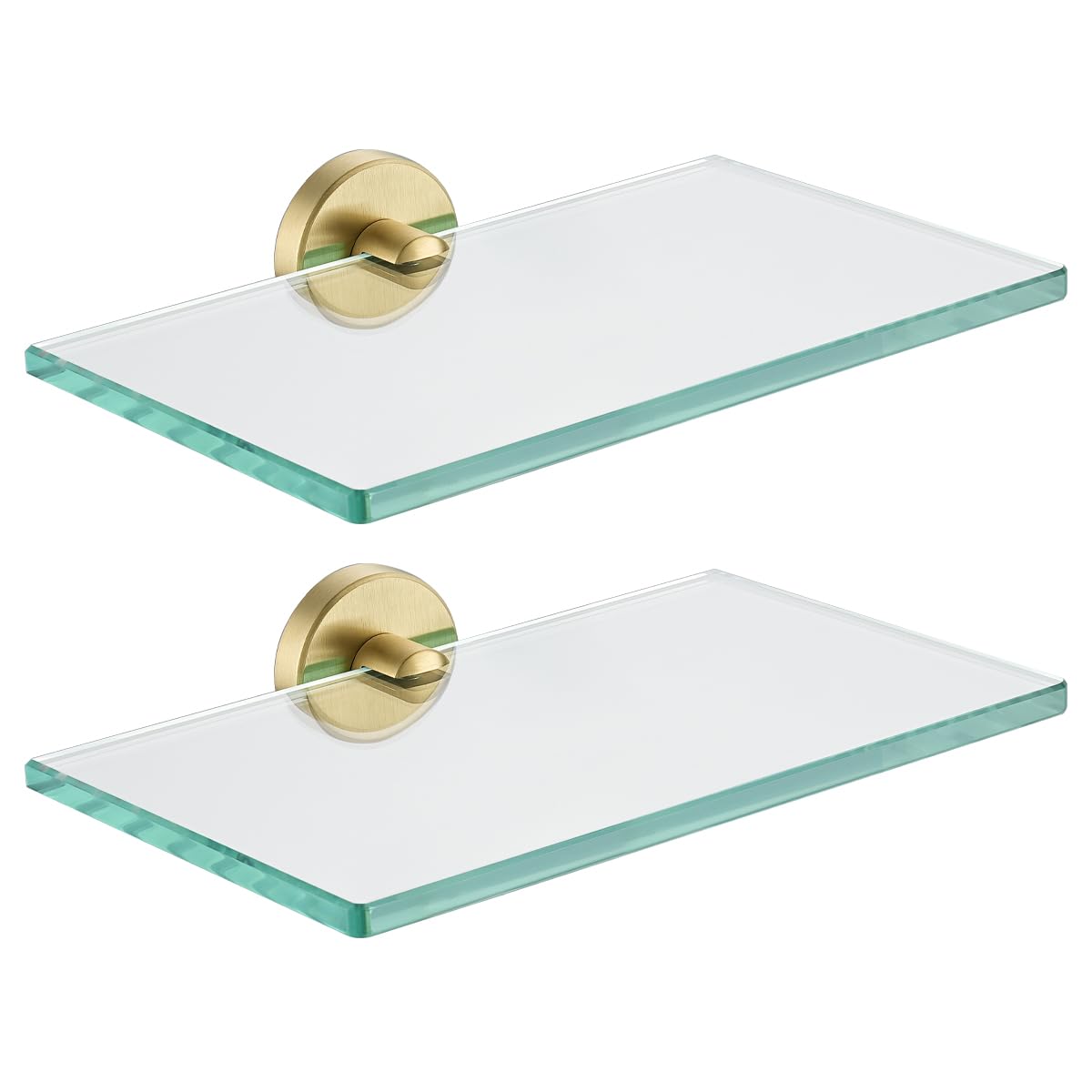 JQK Bathroom Glass Shelf, TGS101L16-BN