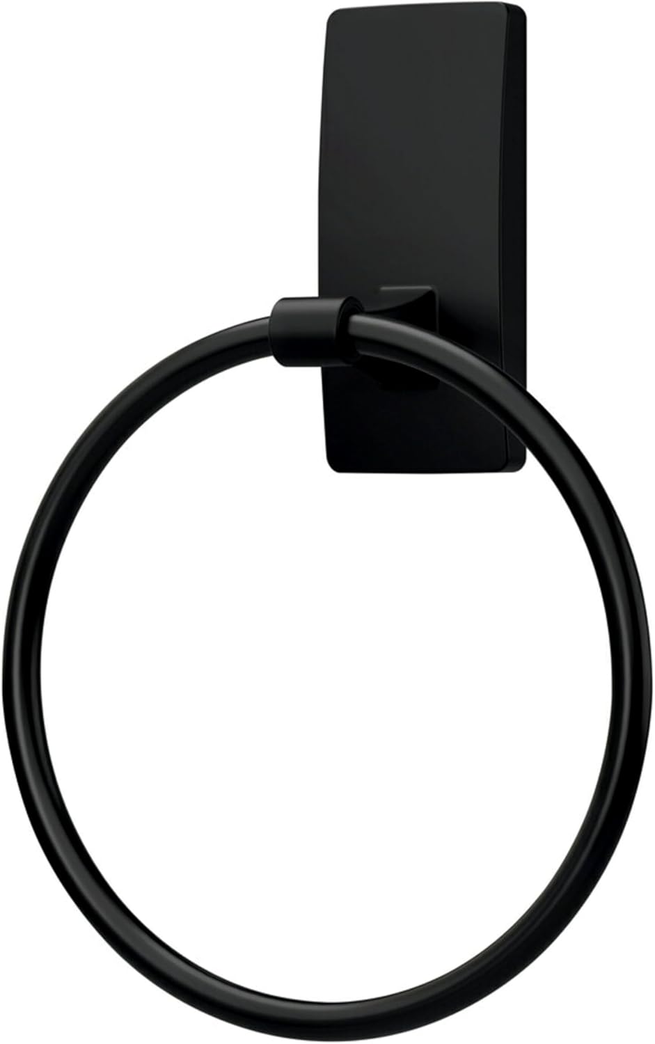 Command Towel Ring, Matte Black, 1 Holder, 2 Strips