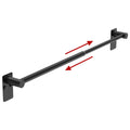 Towel Bar, Adhesive or Drill Wall Mount, Matte Black, 1 Pack