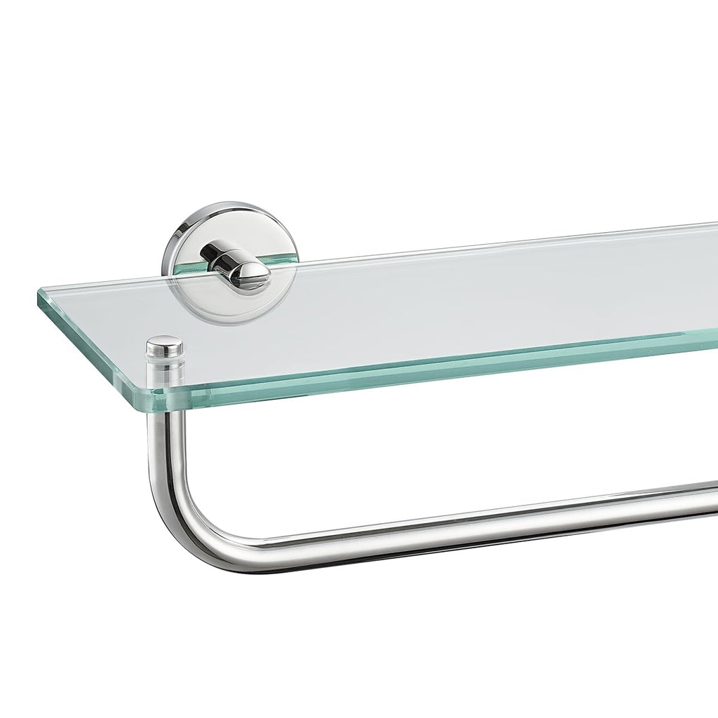 JQK Bathroom Glass Shelf, TGS101L16-BN