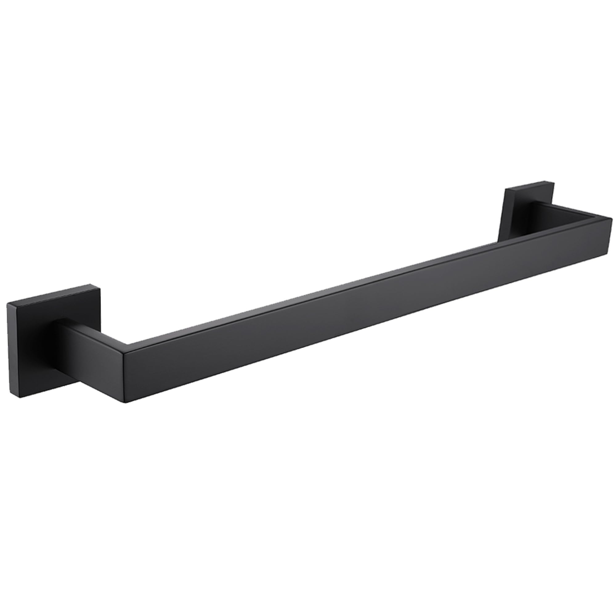 LANC 2 Pack Bath Towel Bars, Matte Black 24-Inch Bathroom Towel Rail Square Towel Racks Kitchen Towel Holders, Stainless Steel Wall Mount Towel Hanger Towel Rods,A8804-6MB