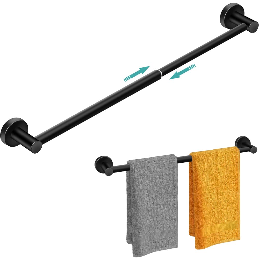 MGahyi Adjustable Stainless Steel Towel Racks for Bathroom 13.18-24In