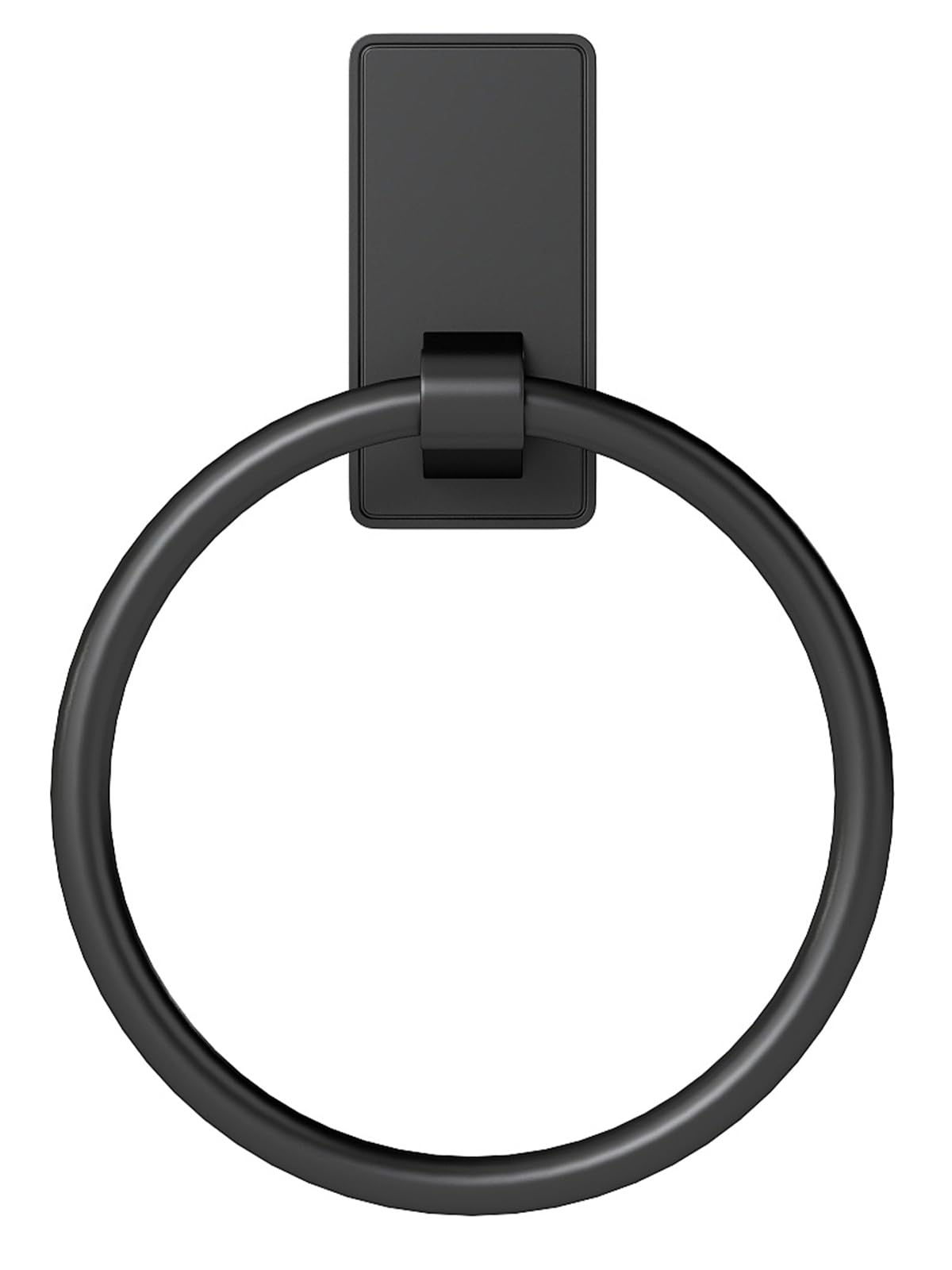 Towel Ring, SUS304 Hand Towel Holder for Bathroom，Adhesive Towel Holder Bathroom Towel Hanger for Bathroom, Matte Black