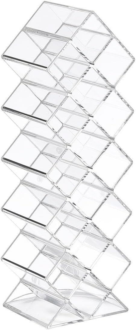 WECHENG Clear Plastic Acrylic Lipstick Organizer