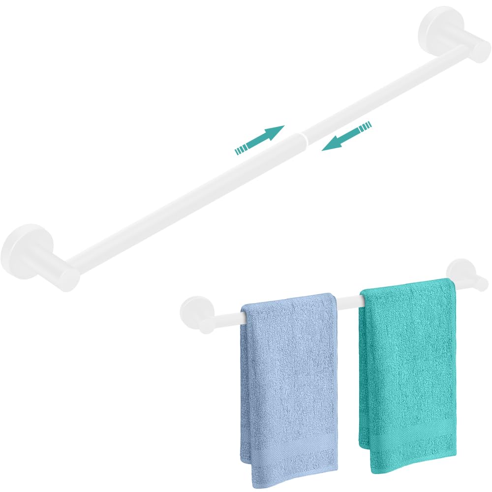 MGahyi Adjustable Stainless Steel Towel Racks for Bathroom 13.18-24In