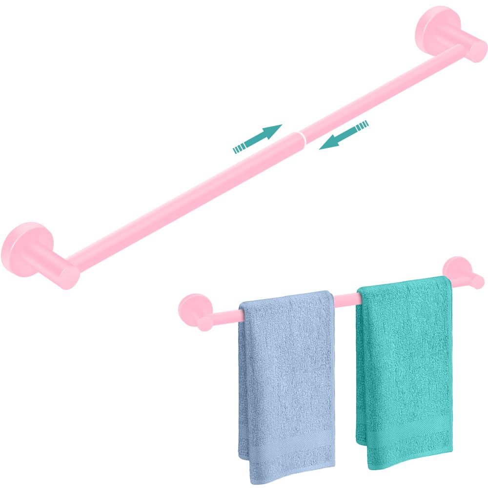 MGahyi Adjustable Stainless Steel Towel Racks for Bathroom 13.18-24In