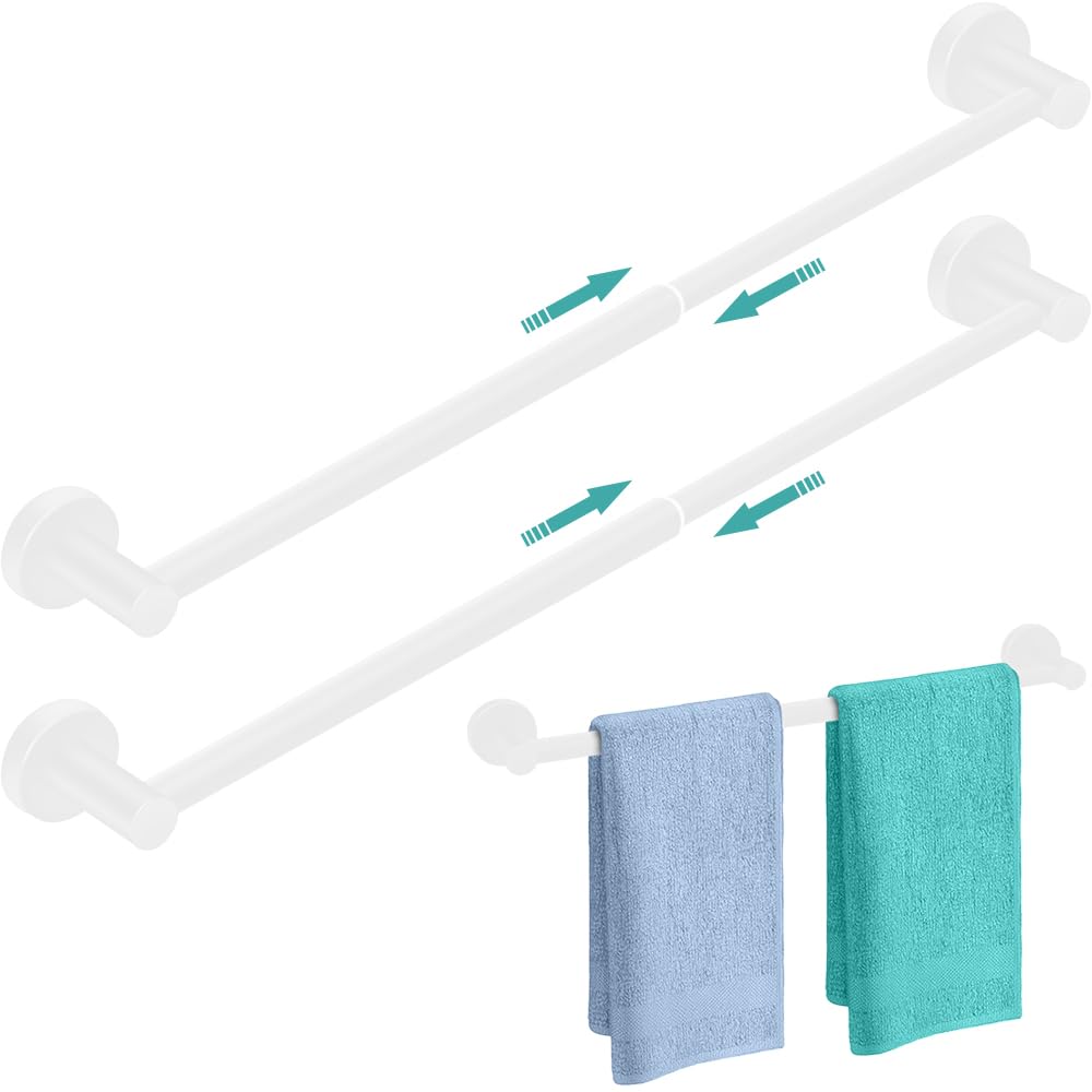 MGahyi Adjustable Stainless Steel Towel Racks for Bathroom 13.18-24In