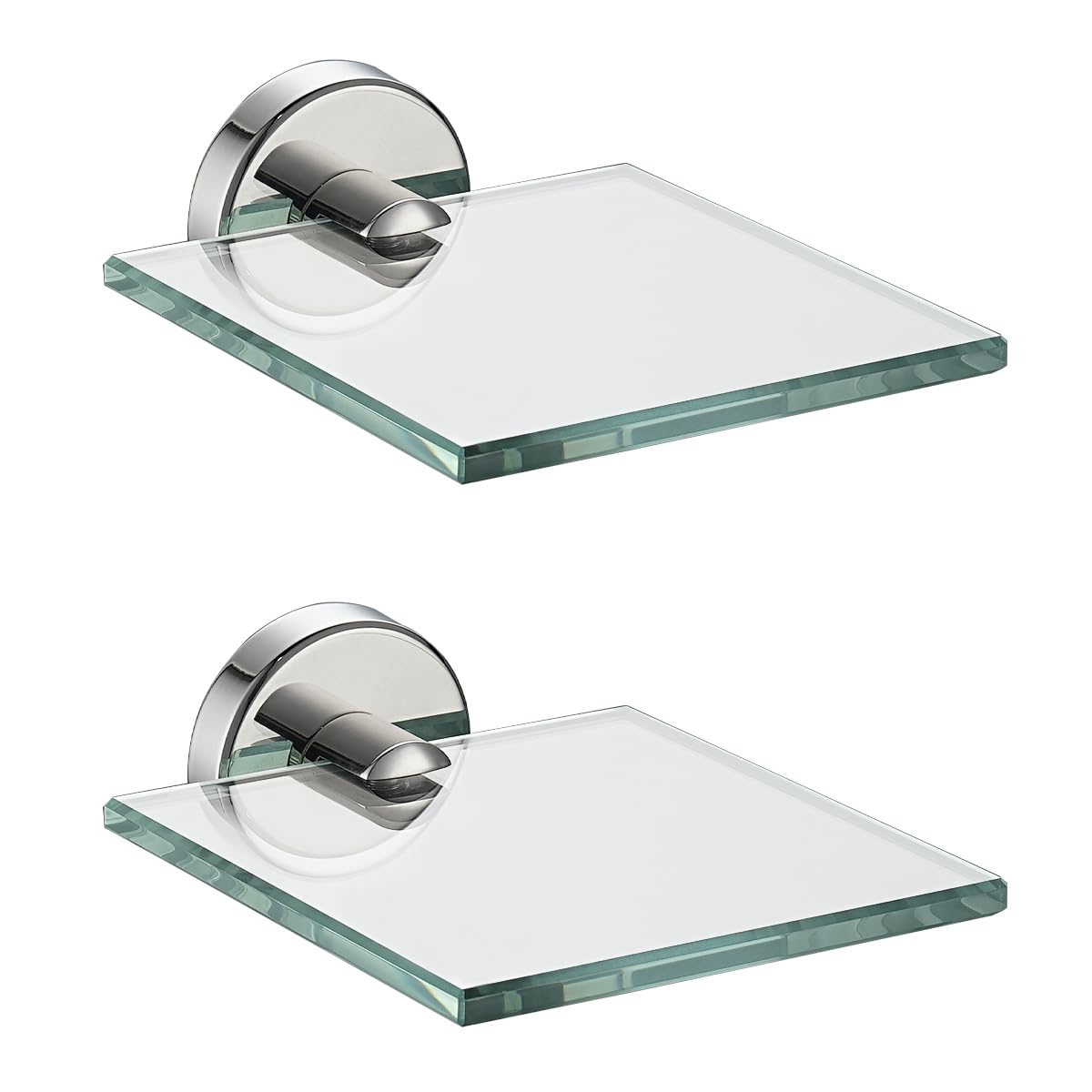 JQK Bathroom Glass Shelf, TGS101L16-BN