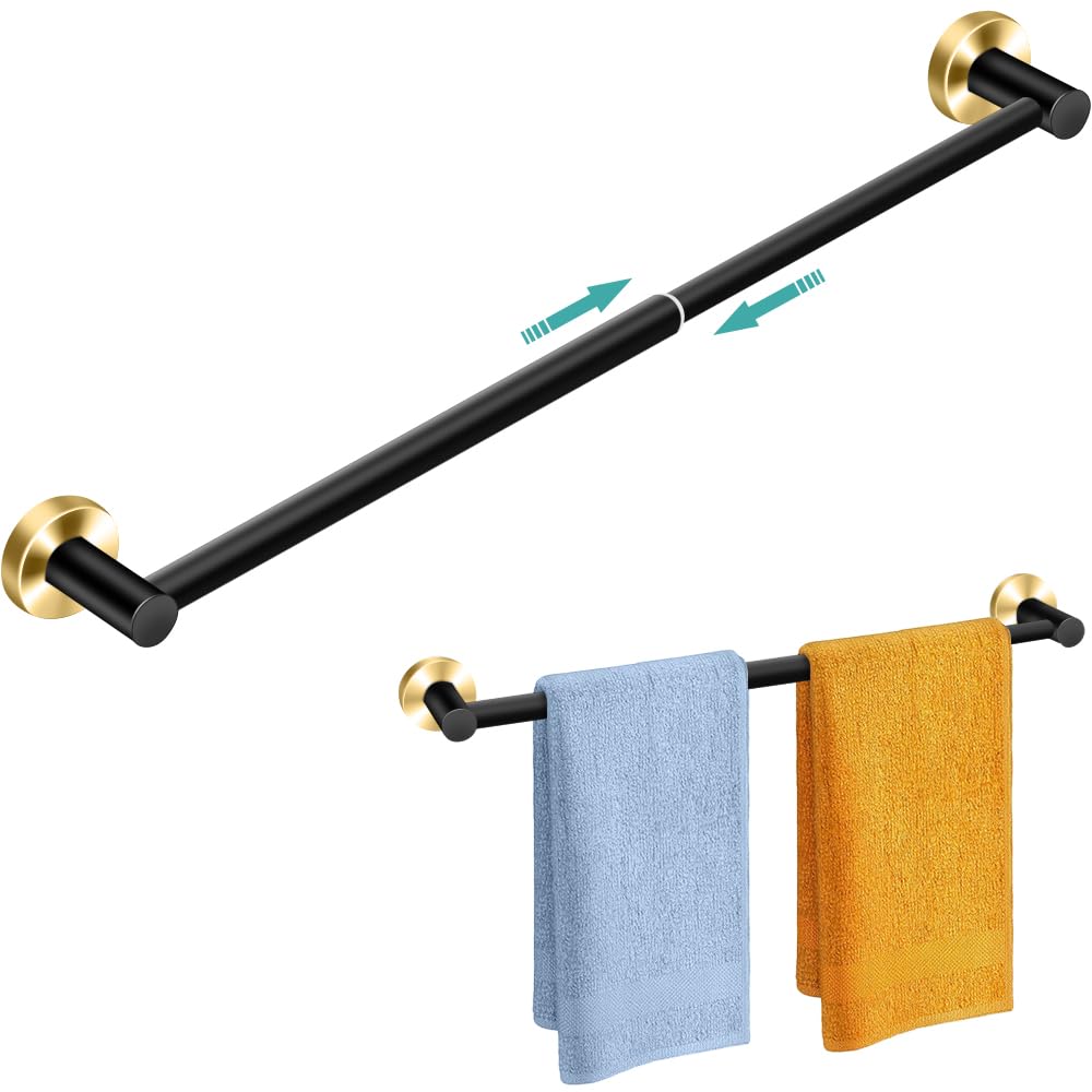 MGahyi Adjustable Stainless Steel Towel Racks for Bathroom 13.18-24In