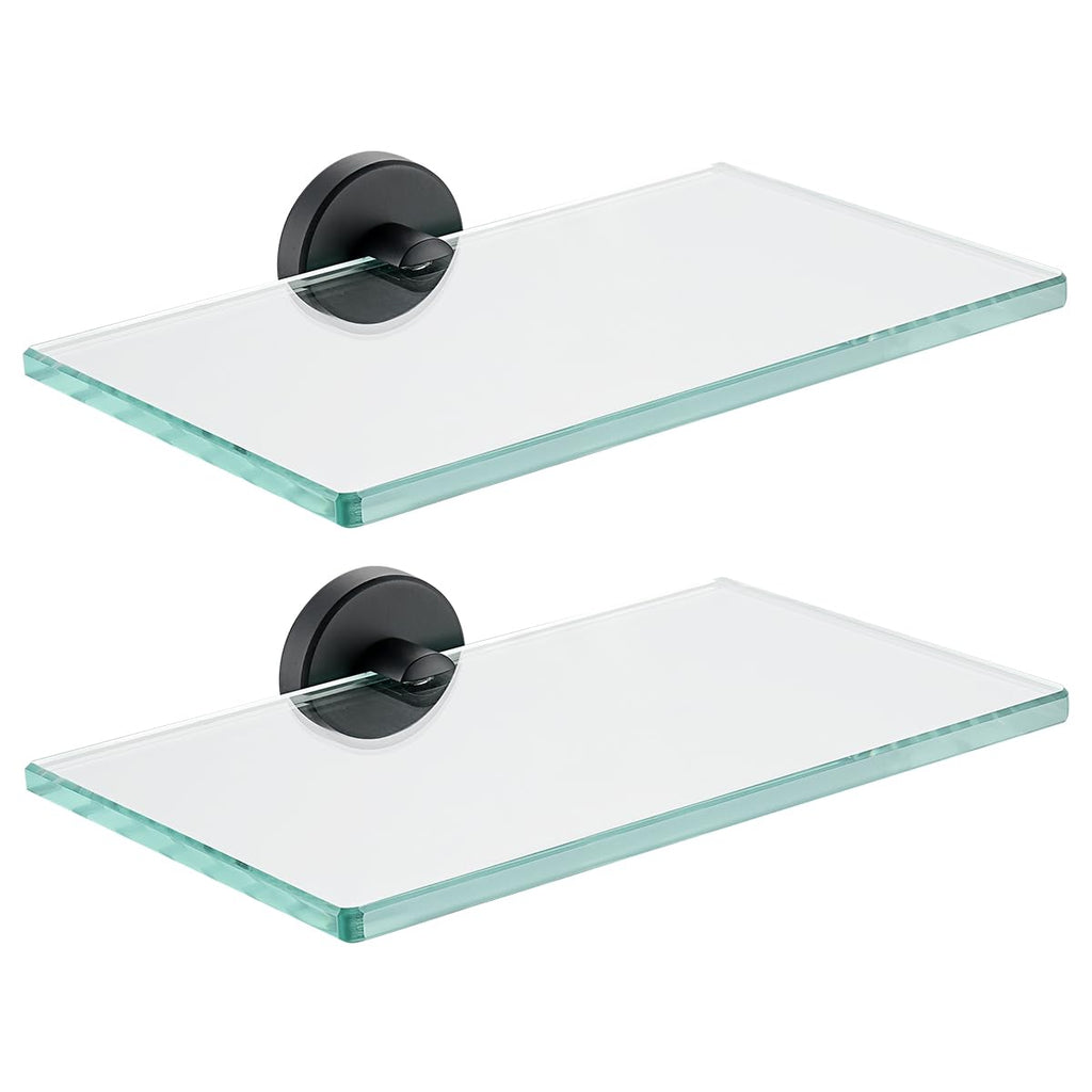 JQK Bathroom Glass Shelf, TGS101L16-BN