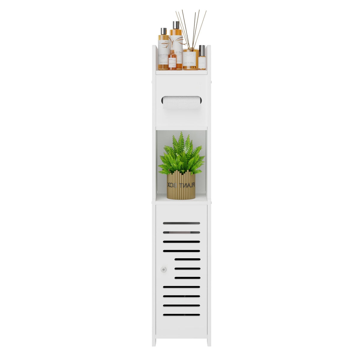 VECELO 3-Tier Bathroom Corner Shelf, Freestanding Triangle Storage Rack, Waterproof Corner Organizer, White Vertical Corner Shelving Unit for Bathroom Toilet Small Space,White