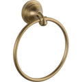 Delta Hand Towel Holder | Champagne Bronze Ring for Hanging Towels in Kitchen, Bathroom | Linden Accessories
