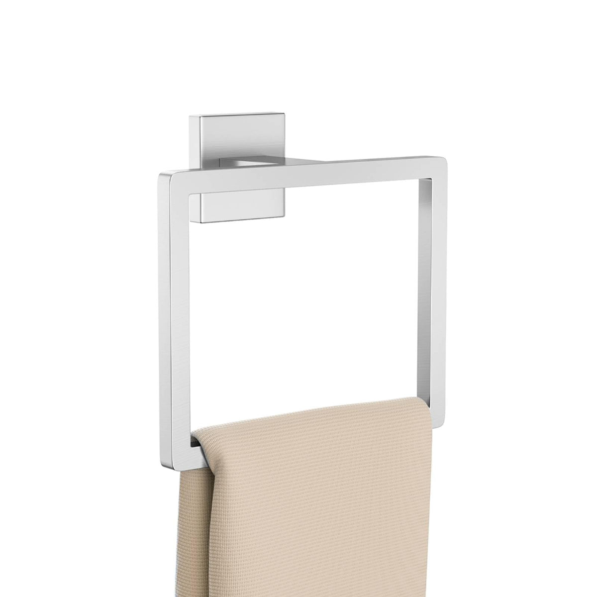 2-Piece Polished Chrome Towel Ring,Hand Towel Holder,Modern Towel Holder Stainless Steel Towel Rack Wall-Mounted Bathroom Towel Hanger