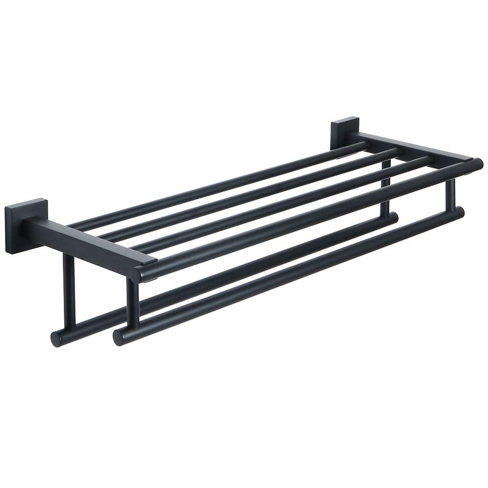 Alise Double Towel Rack for Bathroom Wall Mounted 24 Inch,Matte Black