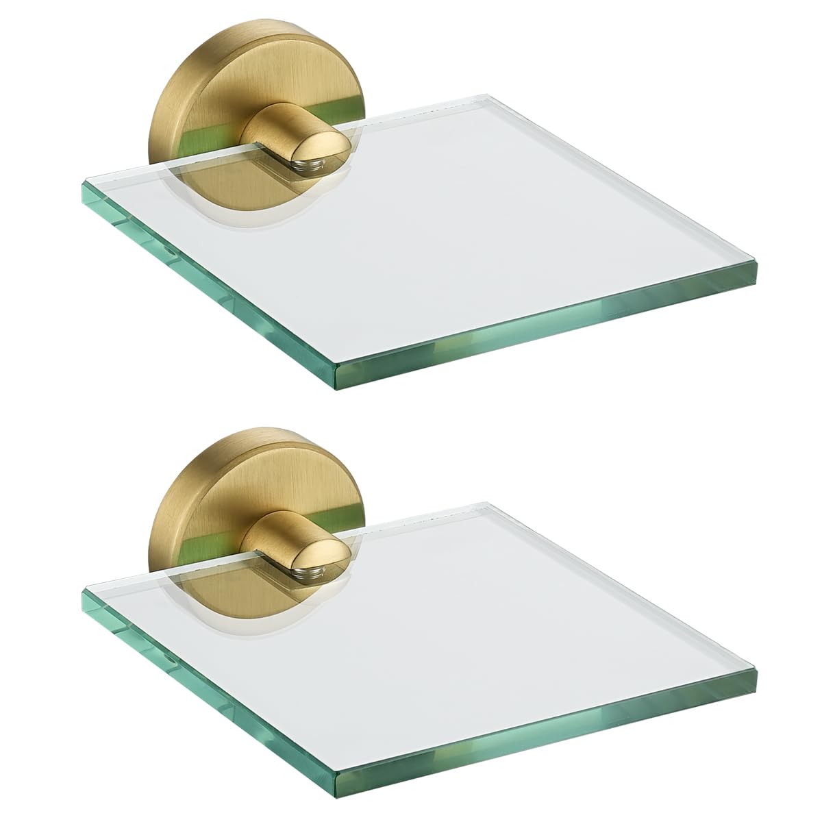 JQK Bathroom Glass Shelf, TGS101L16-BN