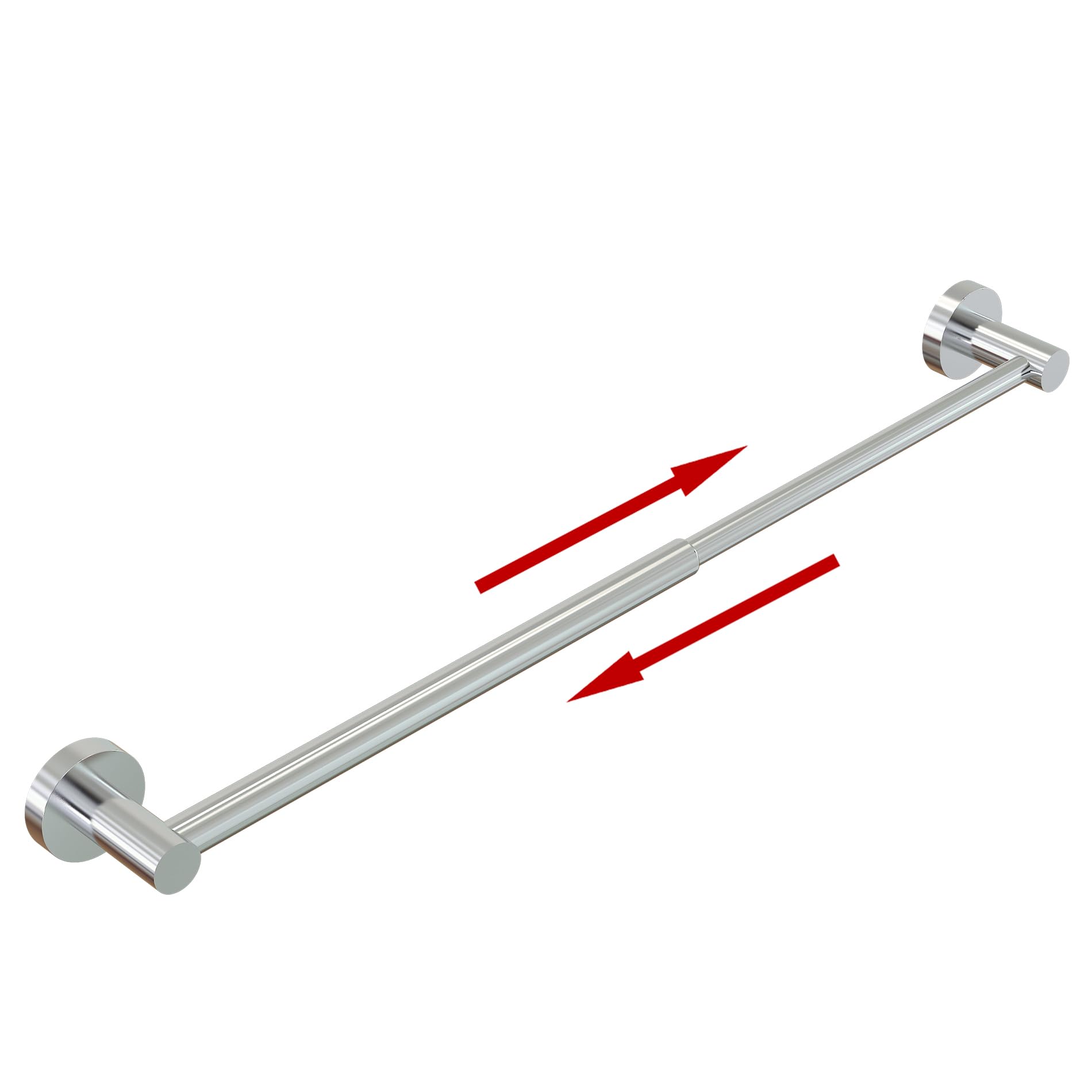 Towel Bar - Adjustable 304 Stainless Steel Towel Holder for Bathroom