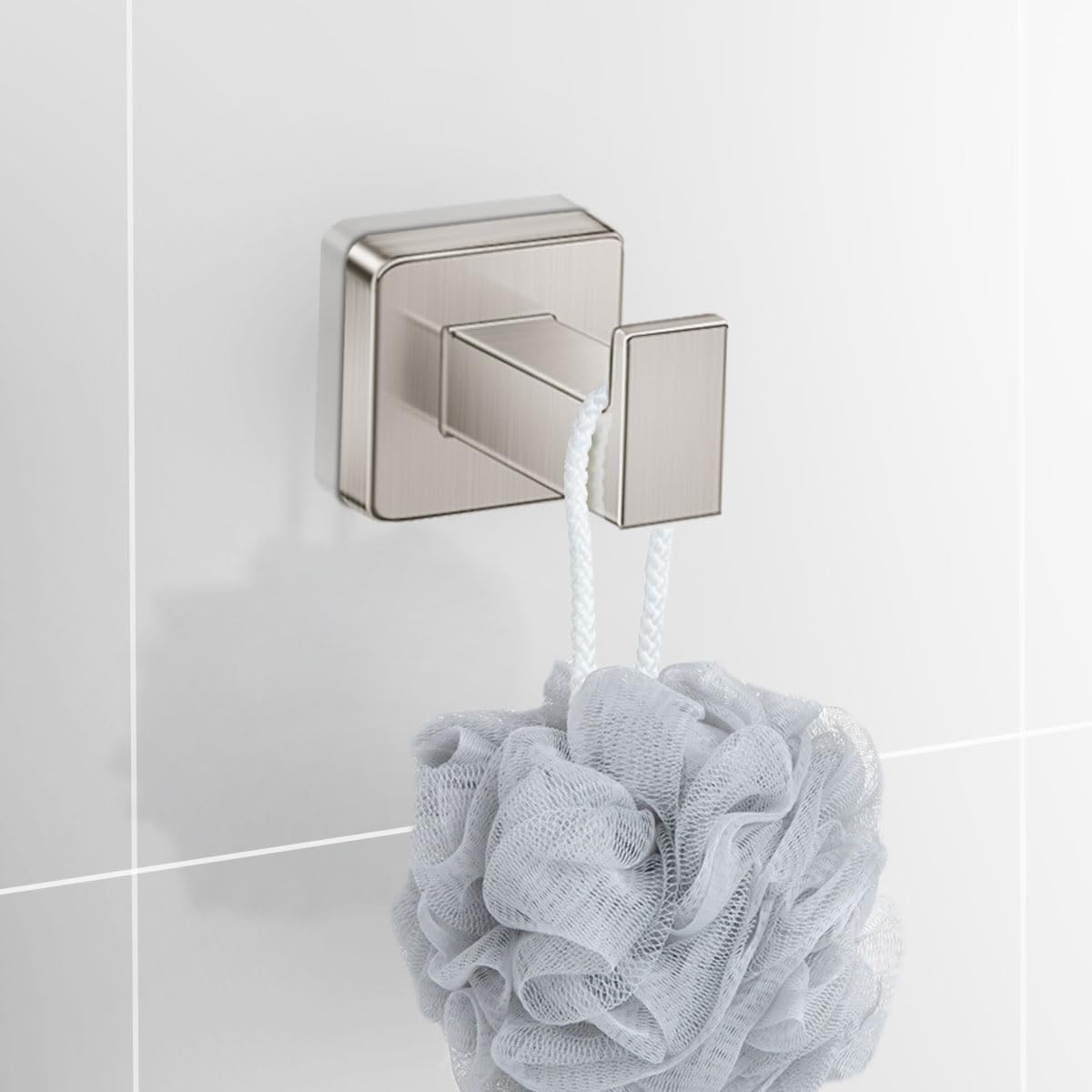 Bathroom Hardware Accessories Set 4 Pieces, Brushed Nickel Stainless Steel Towel Bar Set, Includes 24In Towel Bar, Towel Ring, Robe Towel Hooks,Toilet Paper Holder, Bathroom Towel Rack Set