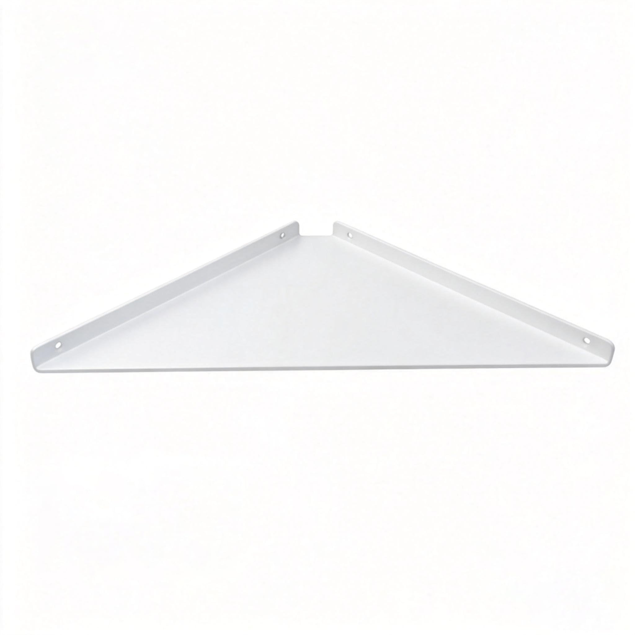 Corner Shelf, 3.0mm Aluminum Alloy Corner Shelf Wall Mounted, for Bathrooms,Offices, Bedrooms,Kitchens,Dorm Rooms and Living Rooms(11 inch Triangles White)