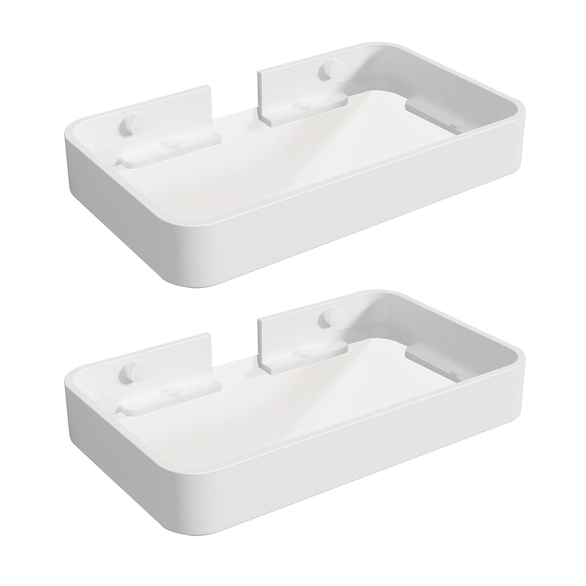 Z metnal Small Glass Bathroom Shelves, Matte Black Floating Shelf, Mini Wall Shelf Organizer, Wall Mounted (Dark Glass, 8 inch/20cm)