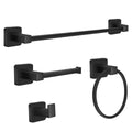 Bathroom Hardware Accessories Set 4 Pieces, Brushed Nickel Stainless Steel Towel Bar Set, Includes 24In Towel Bar, Towel Ring, Robe Towel Hooks,Toilet Paper Holder, Bathroom Towel Rack Set