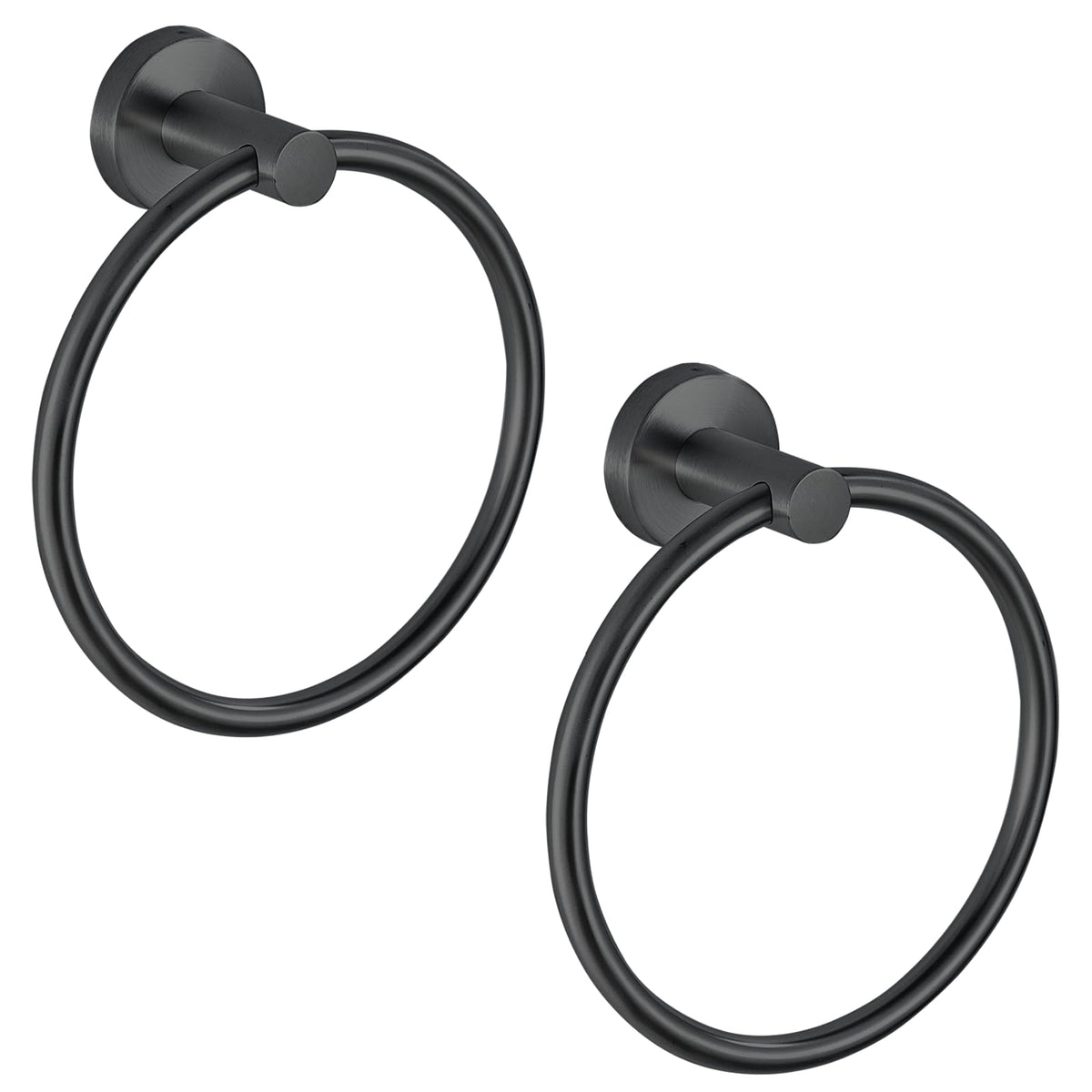 Towel Ring, Bathroom Hardware Accessories, Wall-Mounted Towel Ring, Simple Round Stainless Steel Towel Rack, for Bathroom and Kitchen (Gold)
