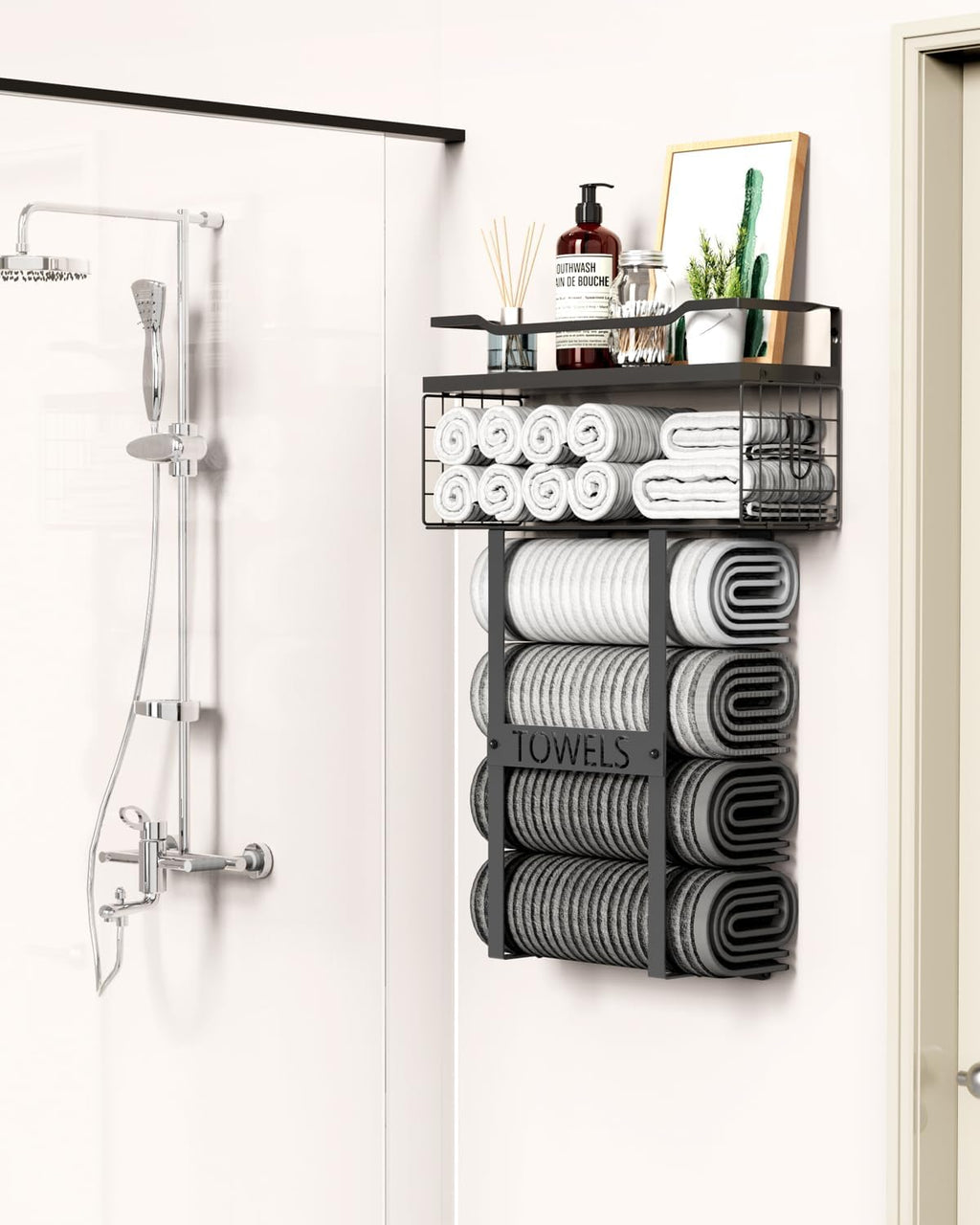 Aetyord Towel Racks for Bathroom Wall Mounted Towel Storage Organize