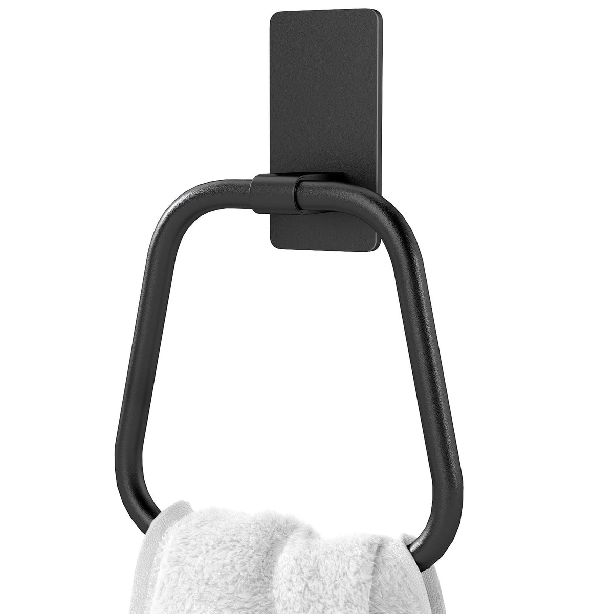 JUYSON Adhesive Hand Towel Holder for Bathroom, No Drill Towel Ring