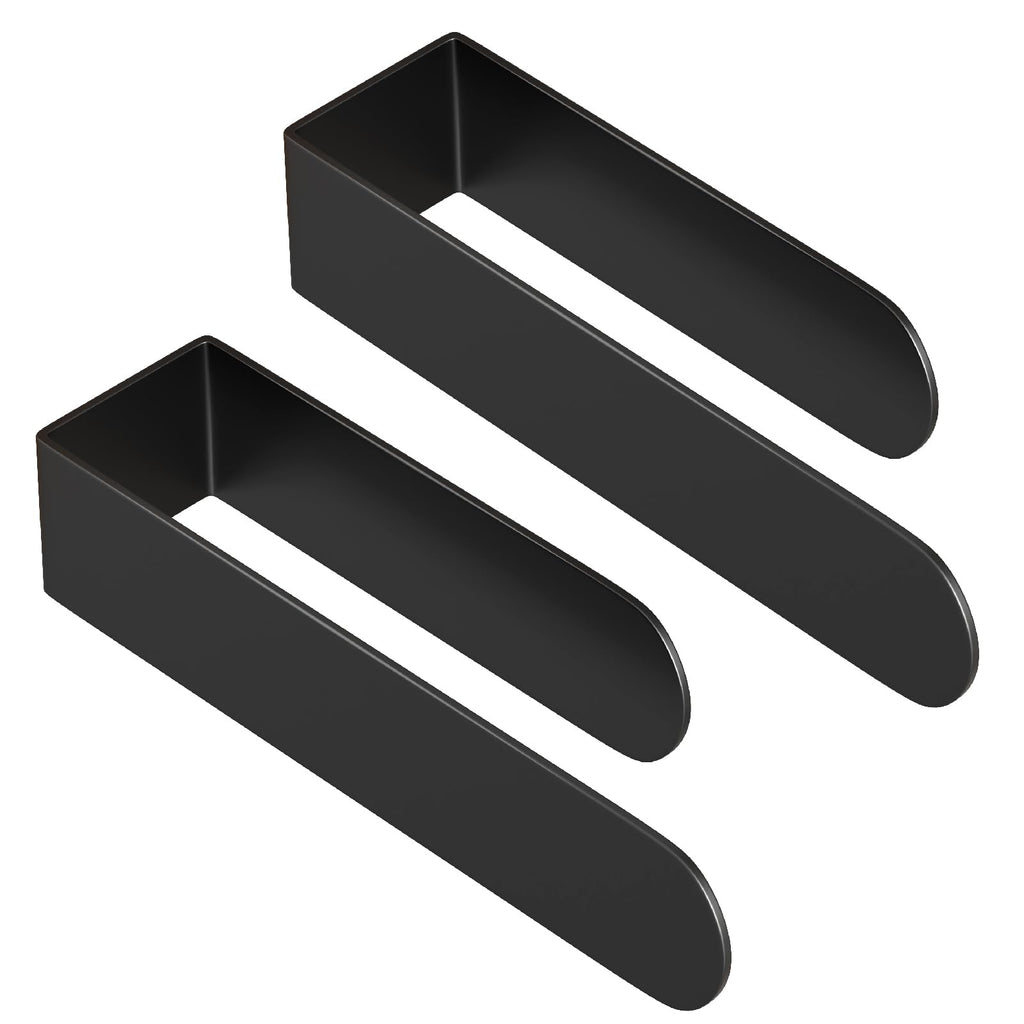 HUFEEOH Hand Towel Holder, Stainless Steel Bathroom Towel Holder Towel Bar, Matte Black Dish Towel Hanger Wall Mount Kitchen Towel Rack Heavy Duty Hand Towel Racks for Bathroom
