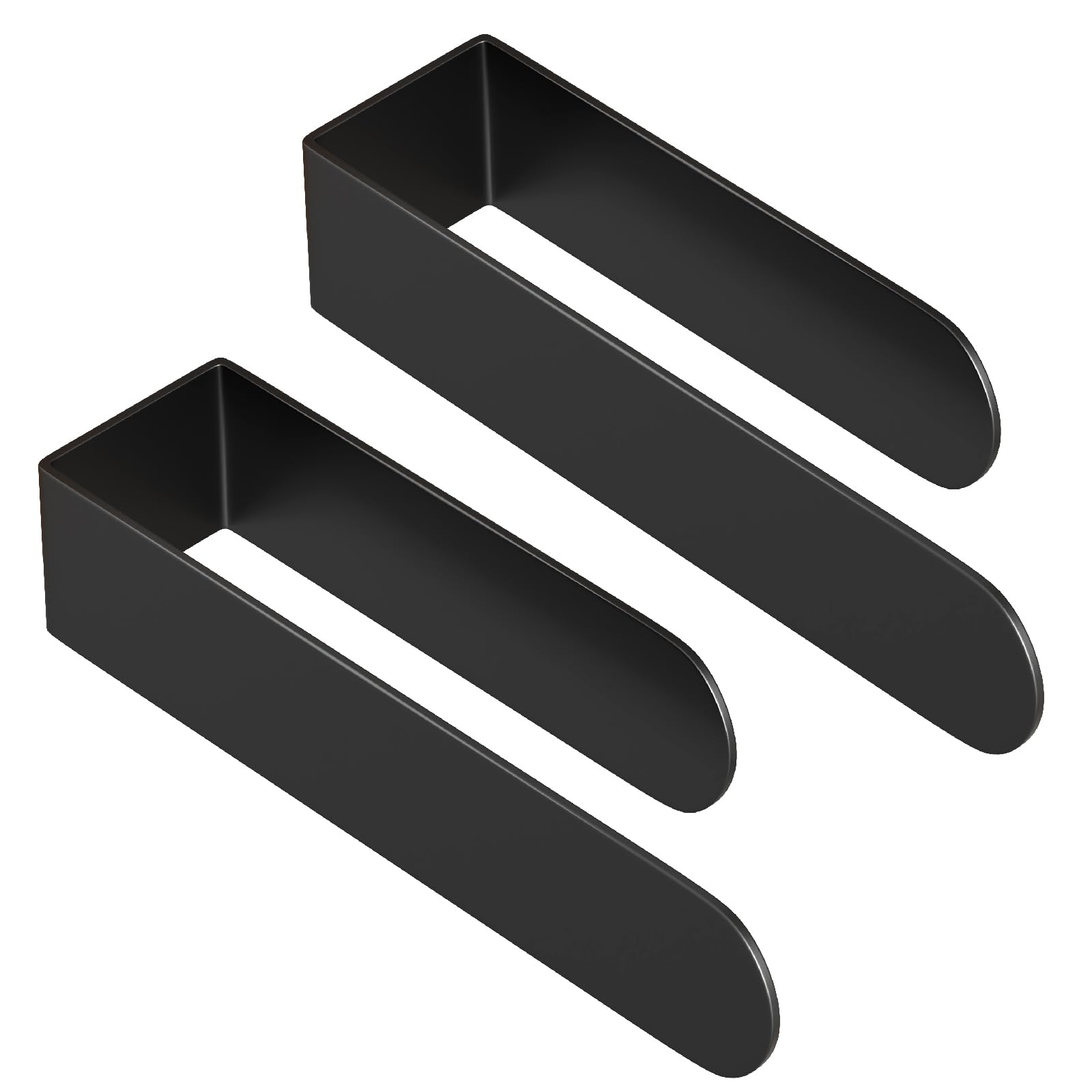 HUFEEOH Hand Towel Holder, Stainless Steel Bathroom Towel Holder Towel Bar, Matte Black Dish Towel Hanger Wall Mount Kitchen Towel Rack Heavy Duty Hand Towel Racks for Bathroom
