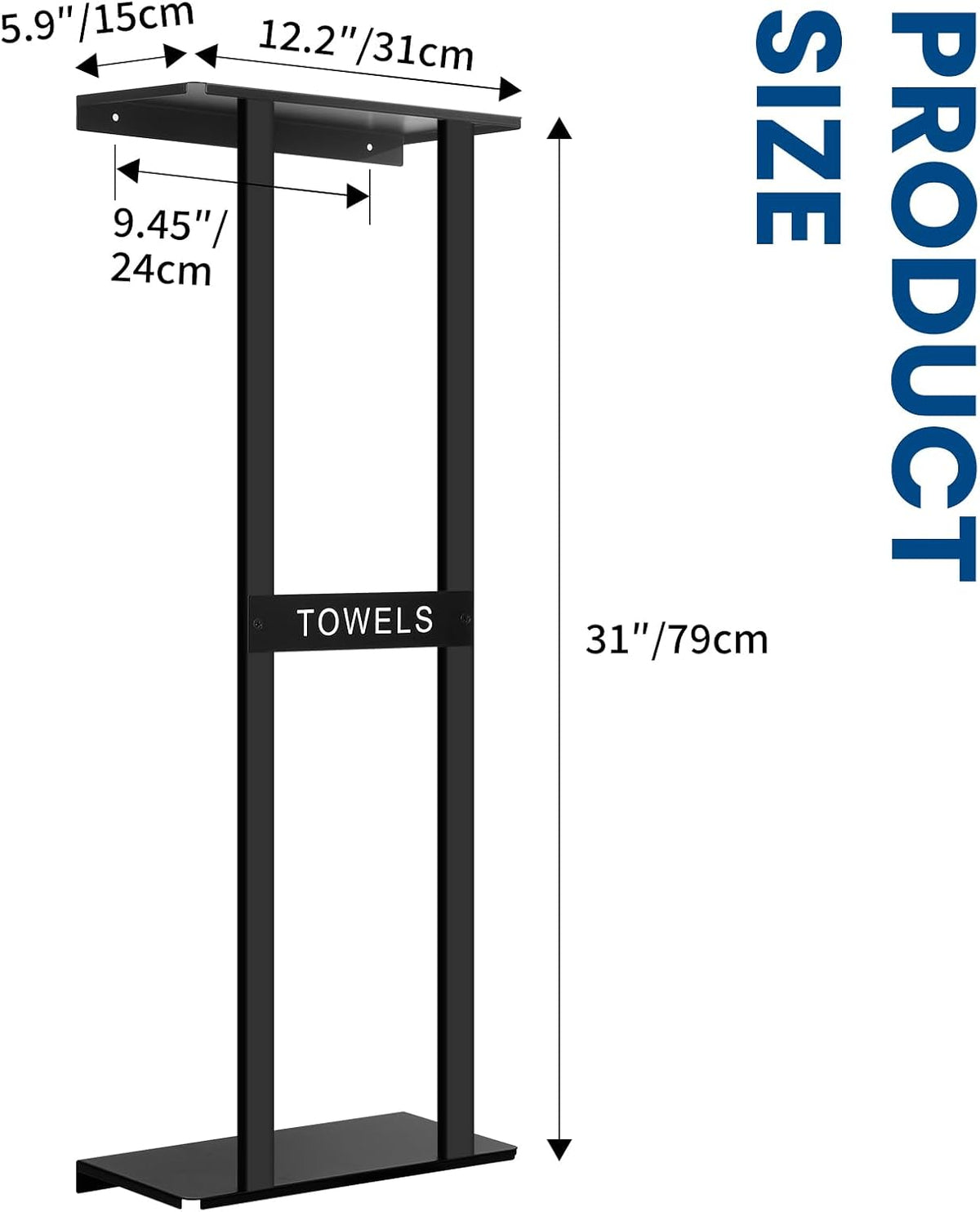 Bathroom Towel Storage Rack, Wall Mounted Bathroom Towel Rack