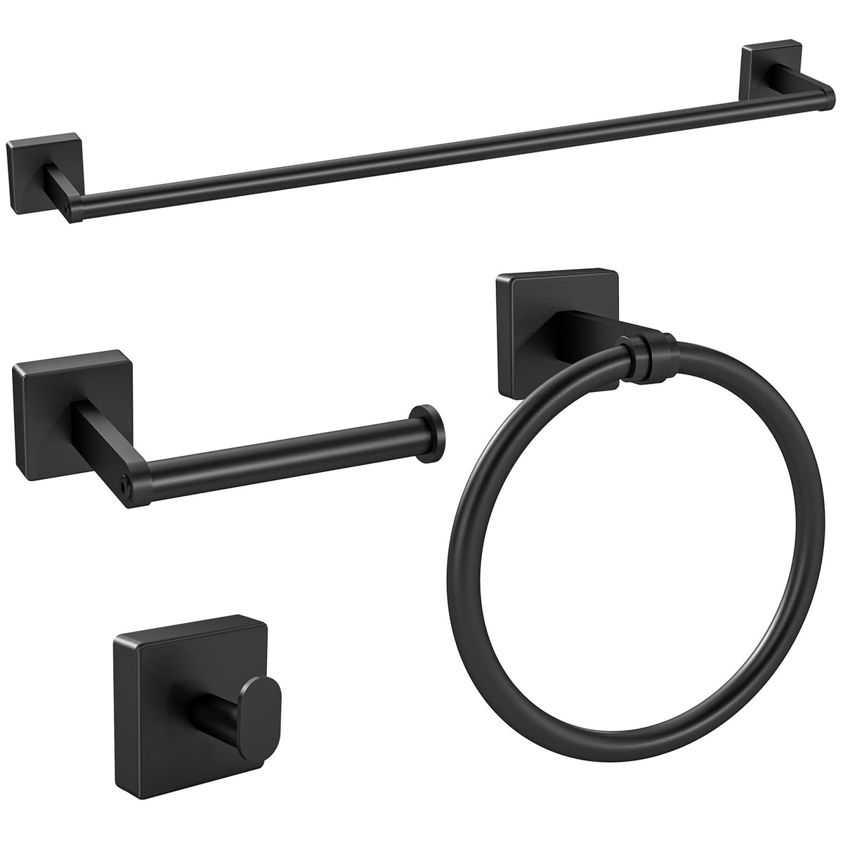 KLJKPA Brushed Nickel Bathroom Hardware Set, 24 inch Bathroom Towel Holder