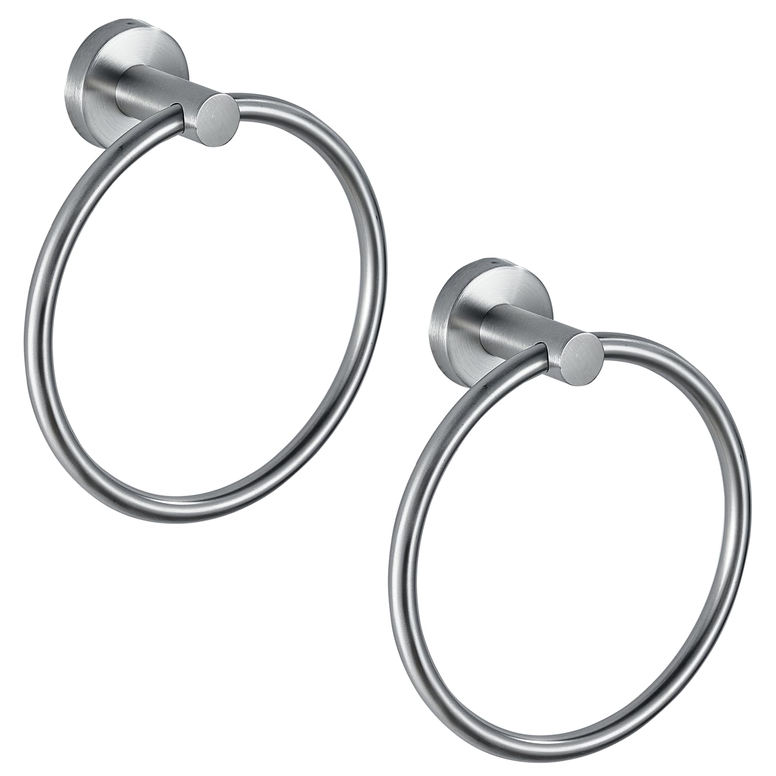 Towel Ring, Bathroom Hardware Accessories, Wall-Mounted Towel Ring, Simple Round Stainless Steel Towel Rack, for Bathroom and Kitchen (Gold)