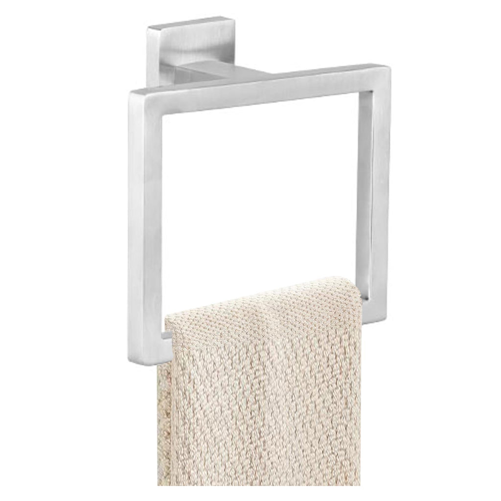 JOPOFI Towel Ring - Hand Towel Holder for Bathroom - Matte Black