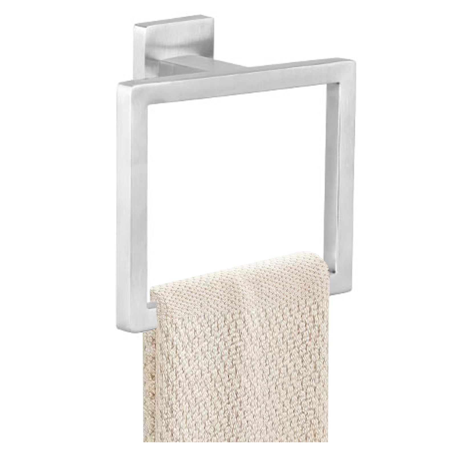 JOPOFI Towel Ring - Hand Towel Holder for Bathroom - Matte Black
