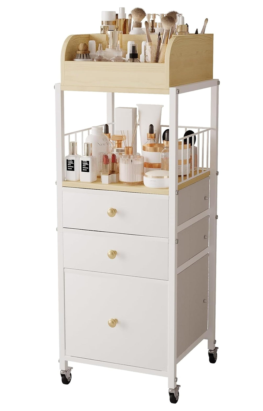 Makeup Organizer Cart with Drawers Make Up Organizers for Vanity