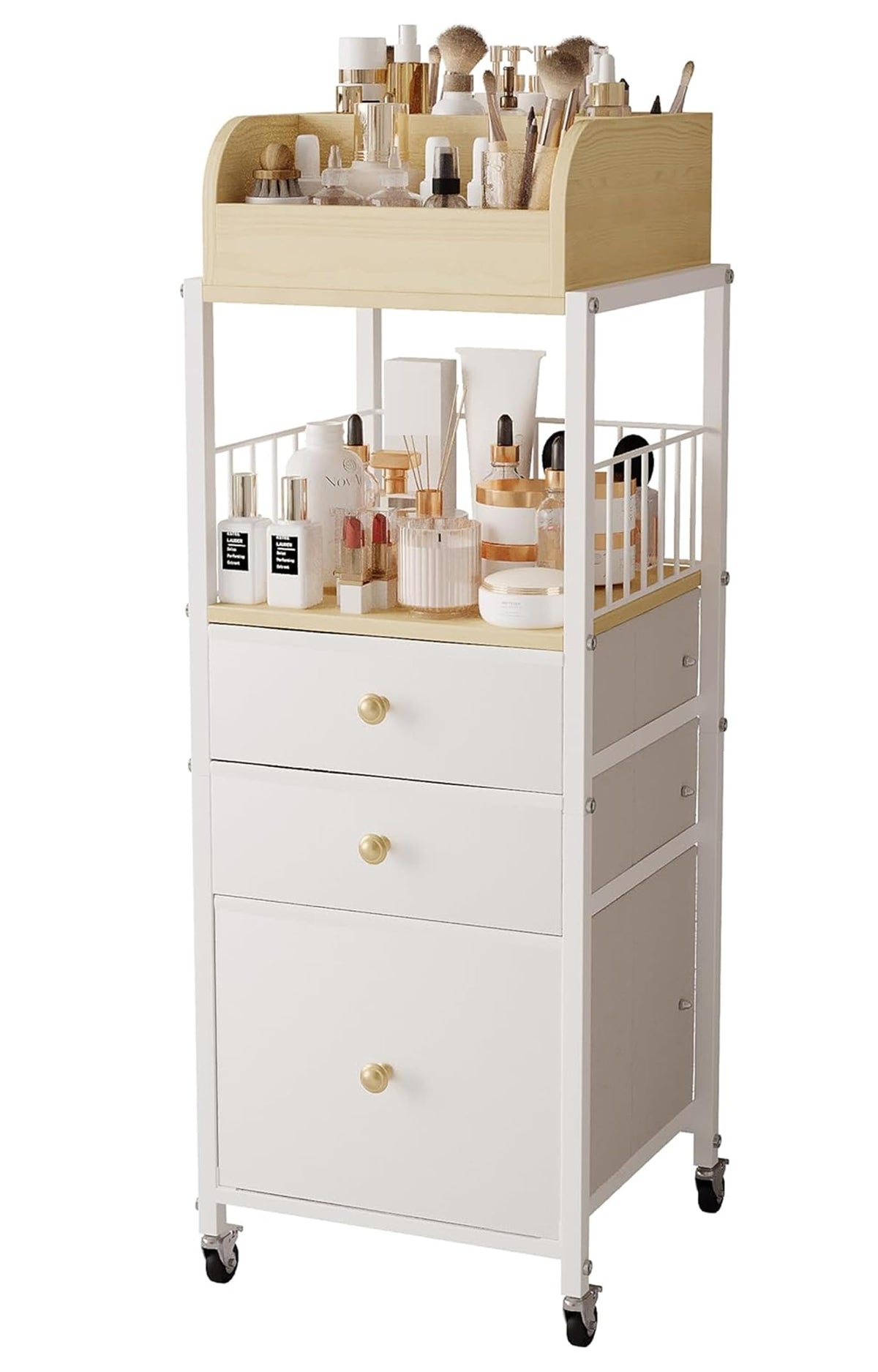 Makeup Organizer Cart with Drawers Make Up Organizers for Vanity