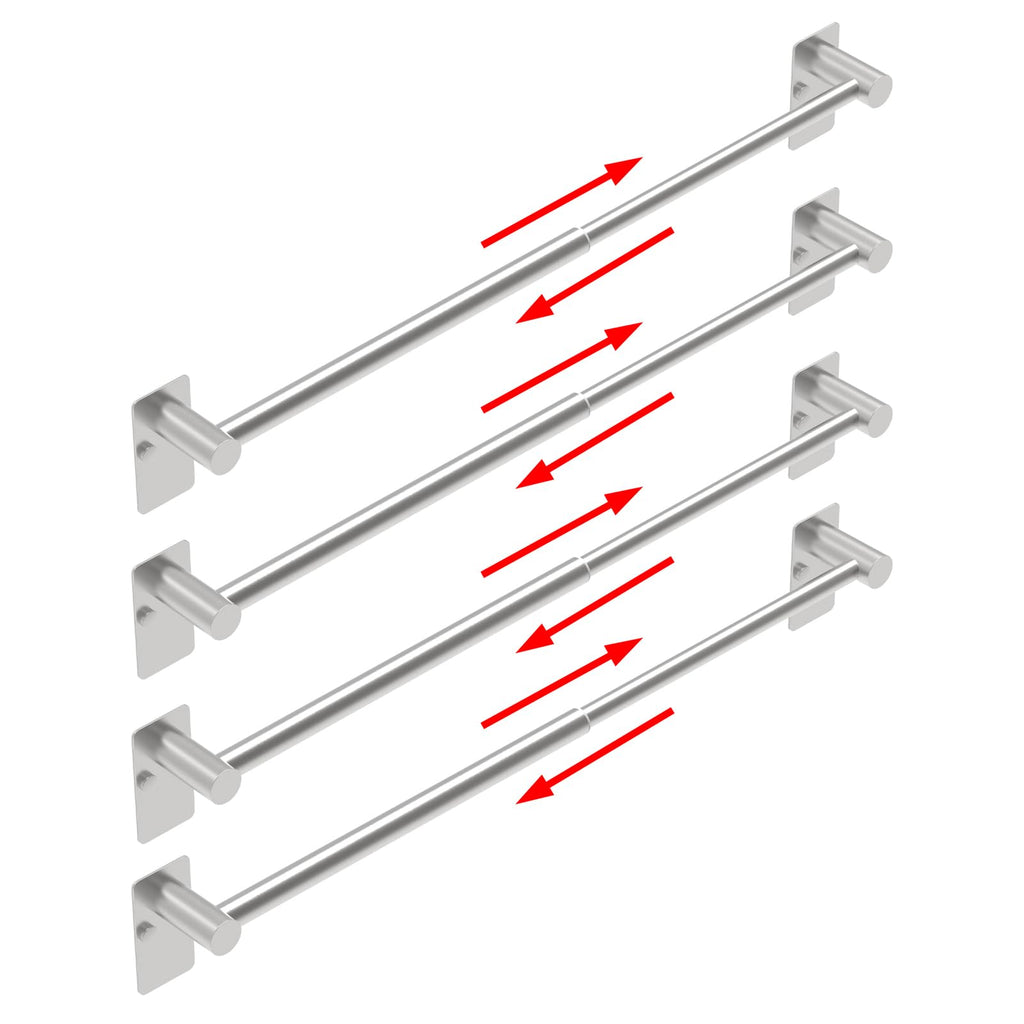 Towel Bar, Adhesive or Drill Wall Mount, Matte Black, 1 Pack