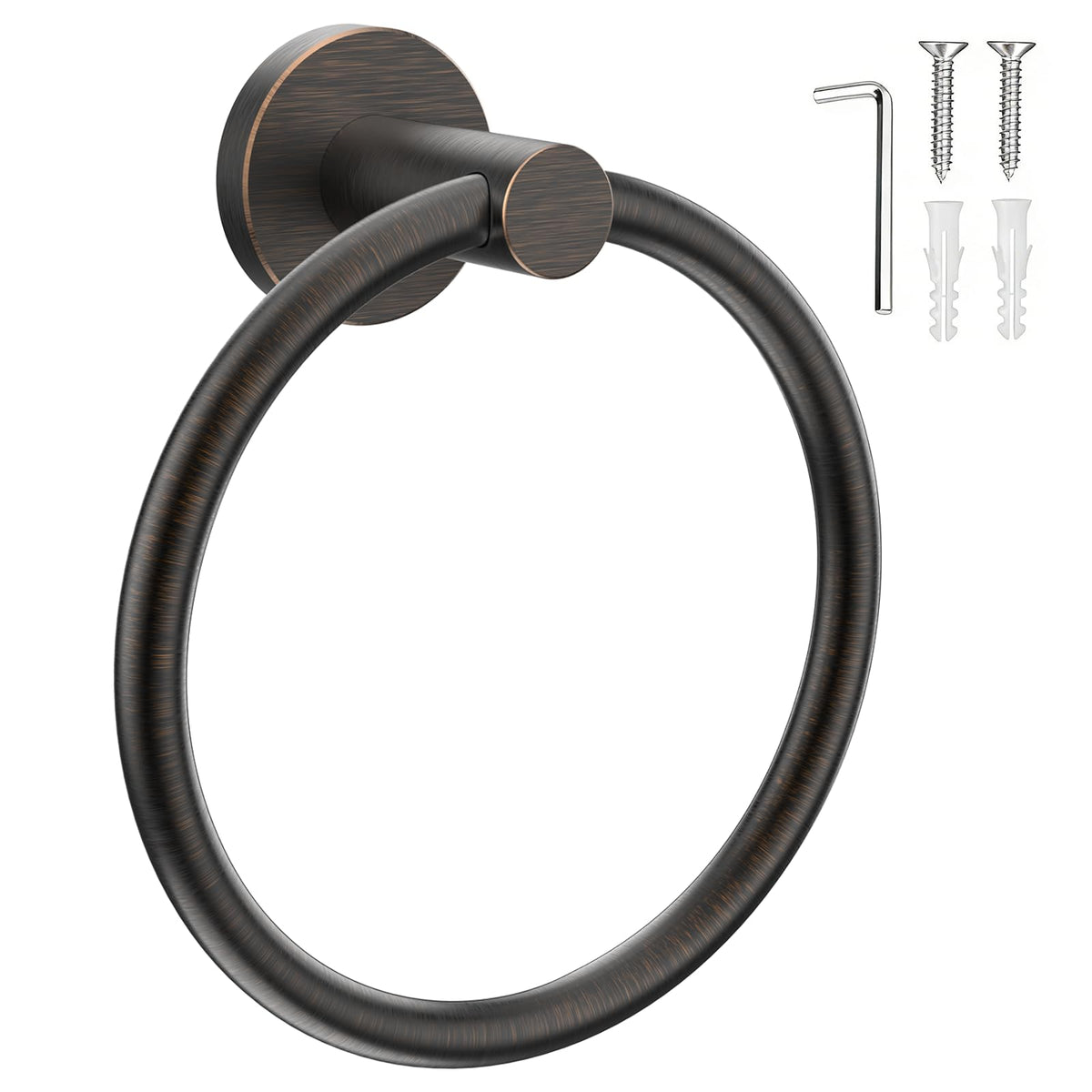 SetSail Towel Holder for Bathroom Wall Matte Black Towel Ring