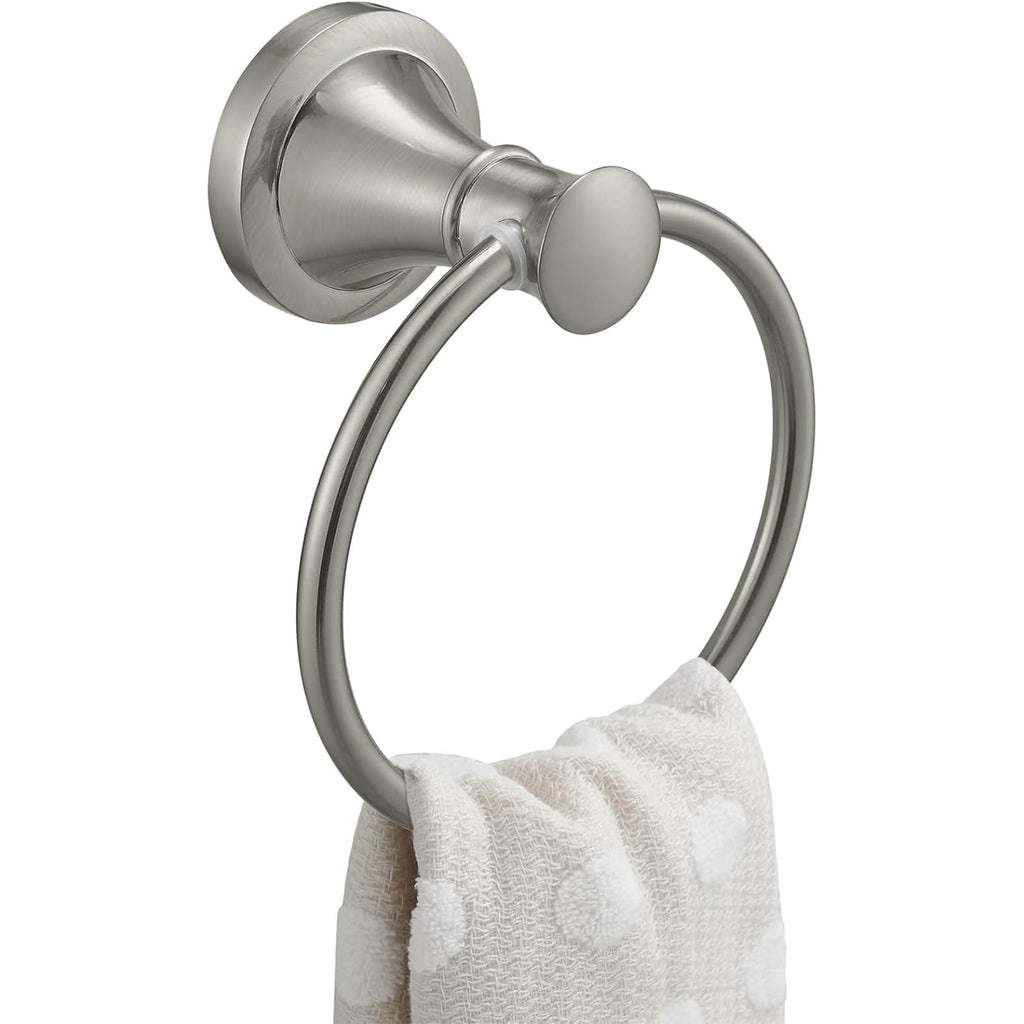 BESy Towel Ring, Bathroom Hand Towel Holder Wall Mounted Brushed Gold