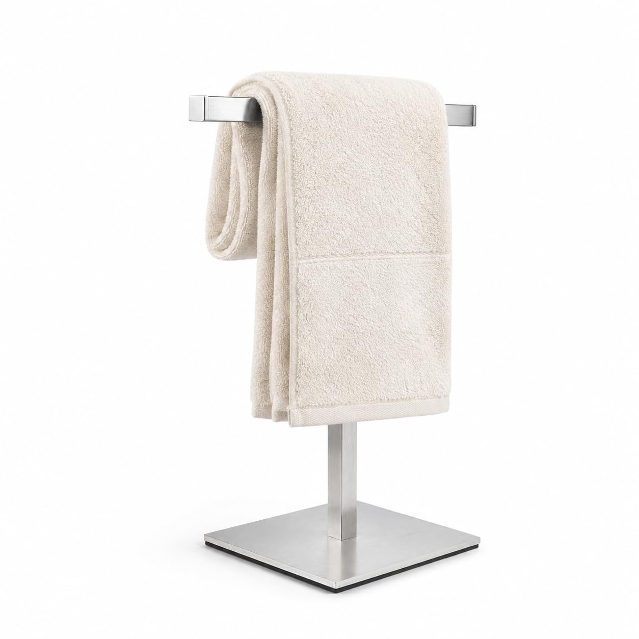 Bath Hand Towel Holder Standing, 13 Inch T-Shape Towel Bar Rack Stand, SUS304 Stainless Steel Brushed Finish,Tower Bar for Bathroom Kitchen Vanity Countertop