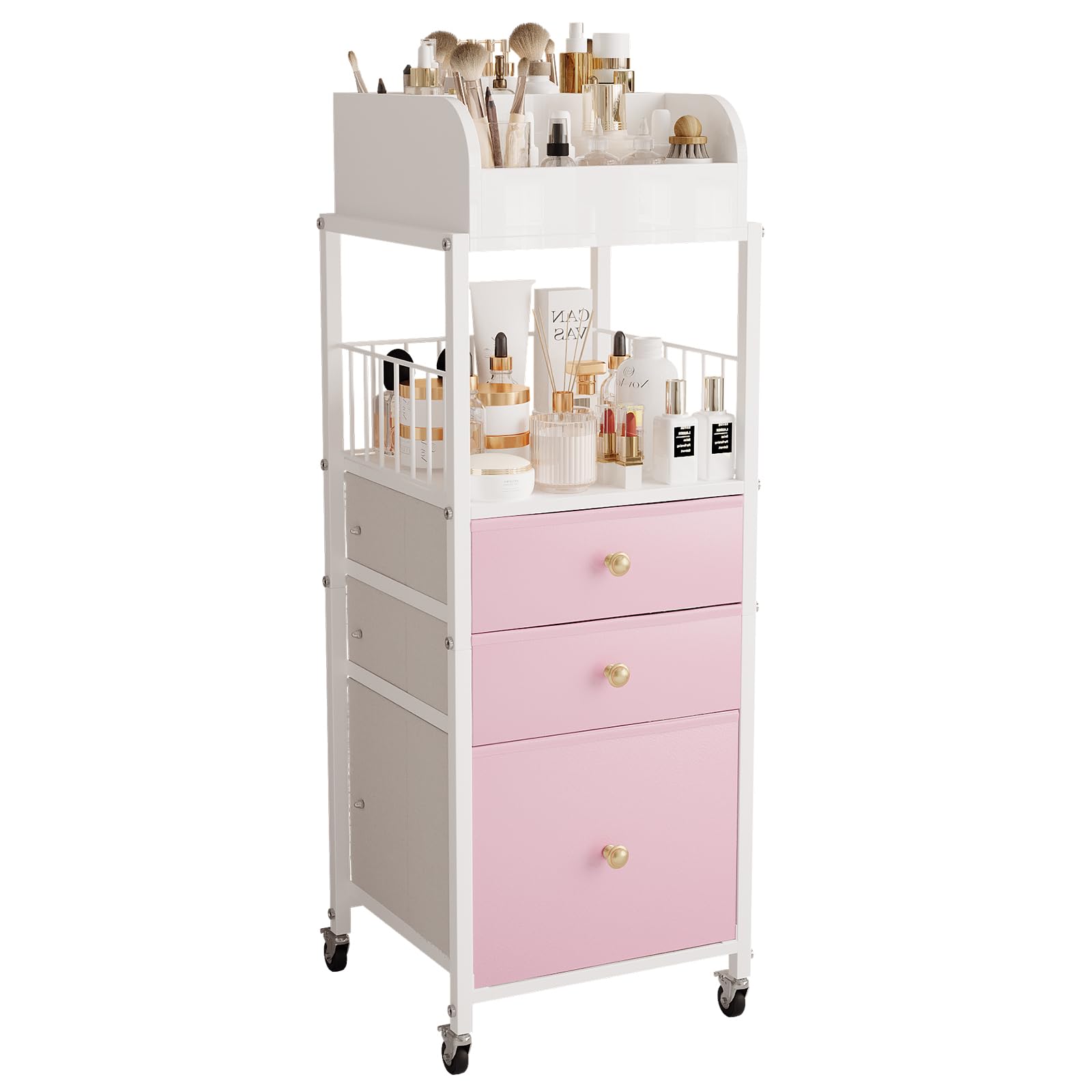 Makeup Organizer Cart with Drawers Make Up Organizers for Vanity