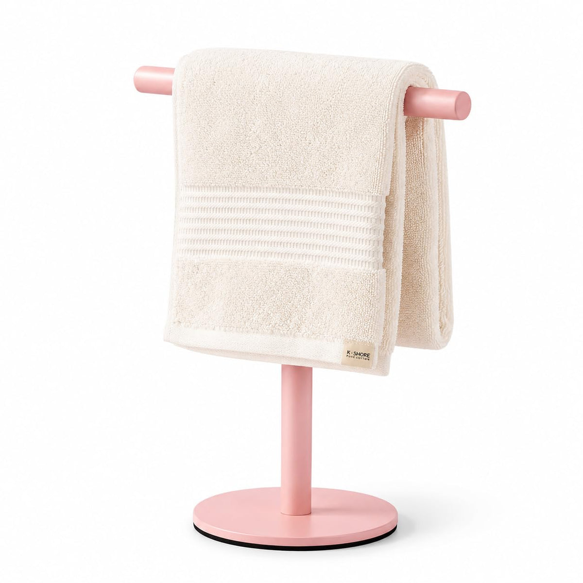 Bath Hand Towel Holder Standing, 13 Inch T-Shape Towel Bar Rack Stand, SUS304 Stainless Steel Brushed Finish,Tower Bar for Bathroom Kitchen Vanity Countertop