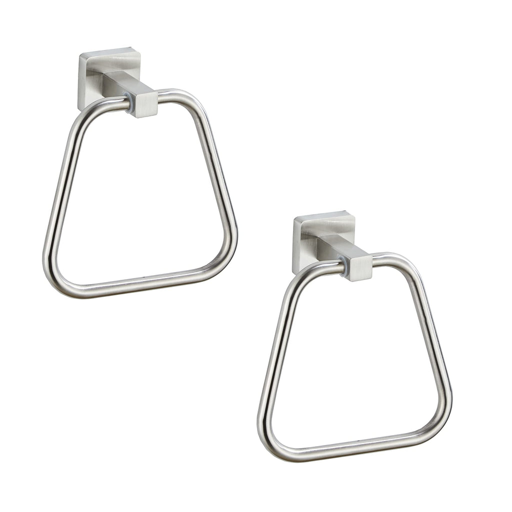 Matte Black Towel Ring for Bathroom, Kitchen Bath Towel Holder Hangers Wall Mount Heavy Duty Stainless Steel
