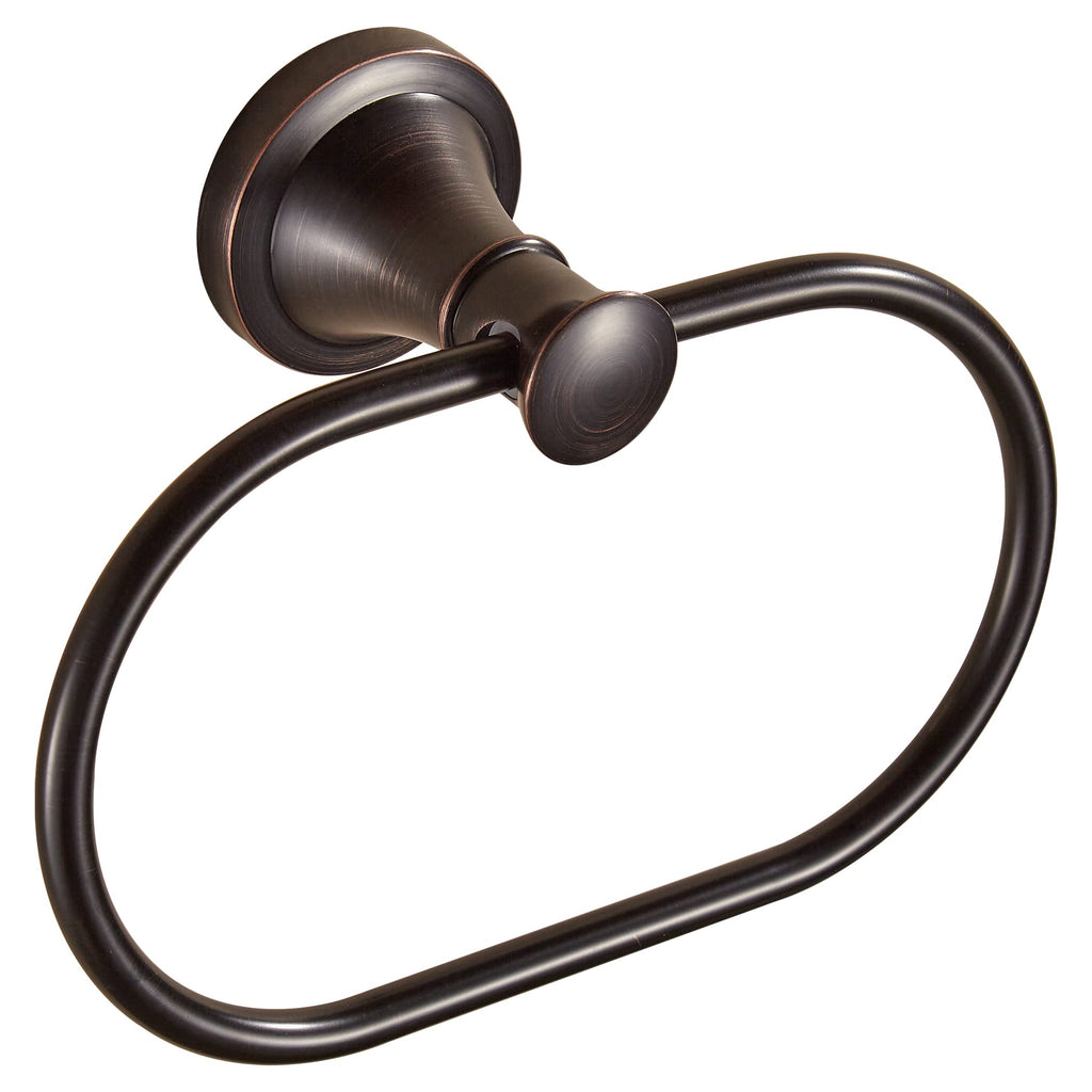 WOLIBEER Bronze Towel Ring,Bathroom Hand Towel Holder,Oil Rubbed Towel Hanger Wall Mount Farmhouse Towel Rack Rustic Bath Accessories Half Round